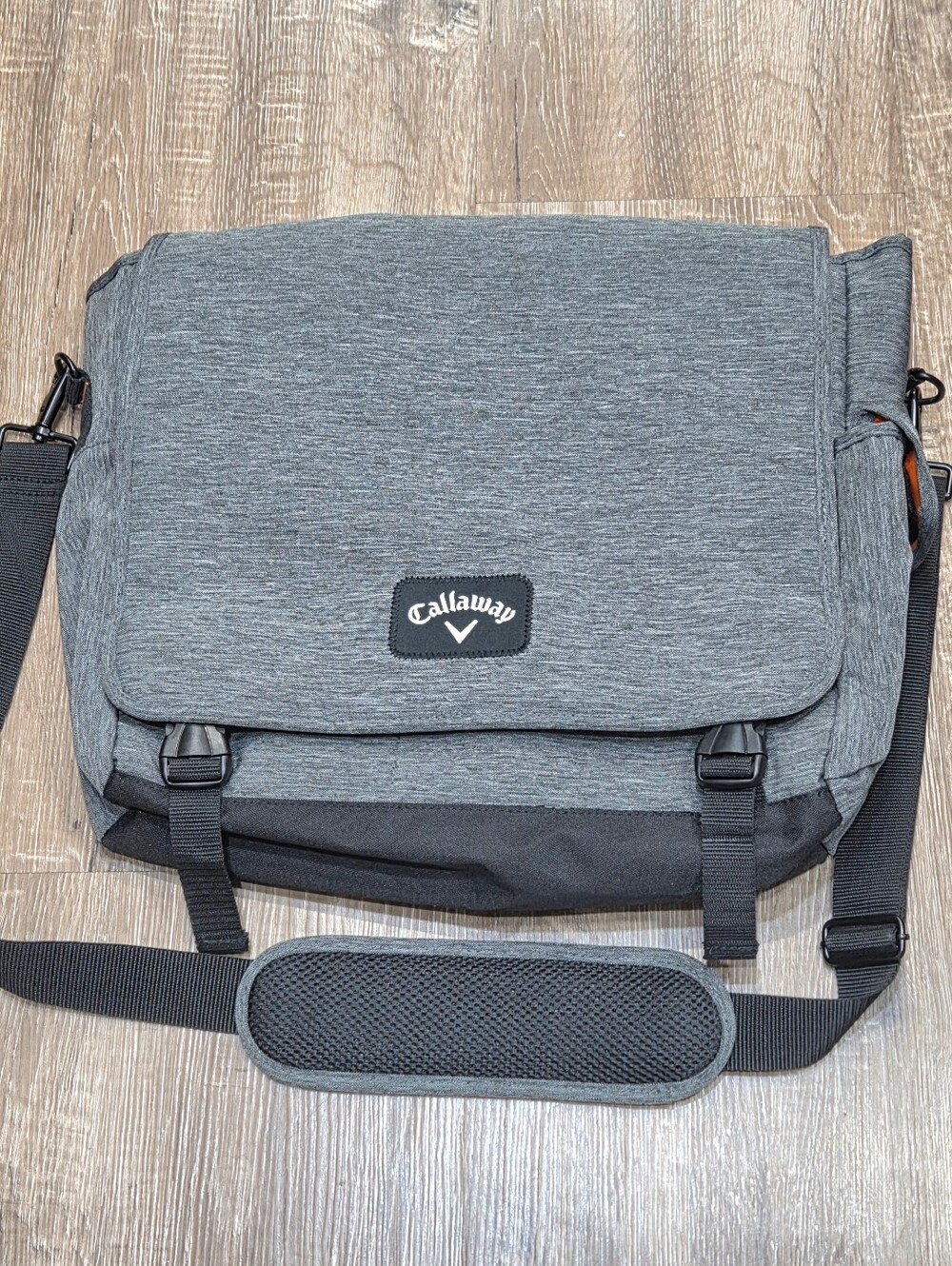 Callaway Preowned Men's Messenger Laptop Bag Gray/Black